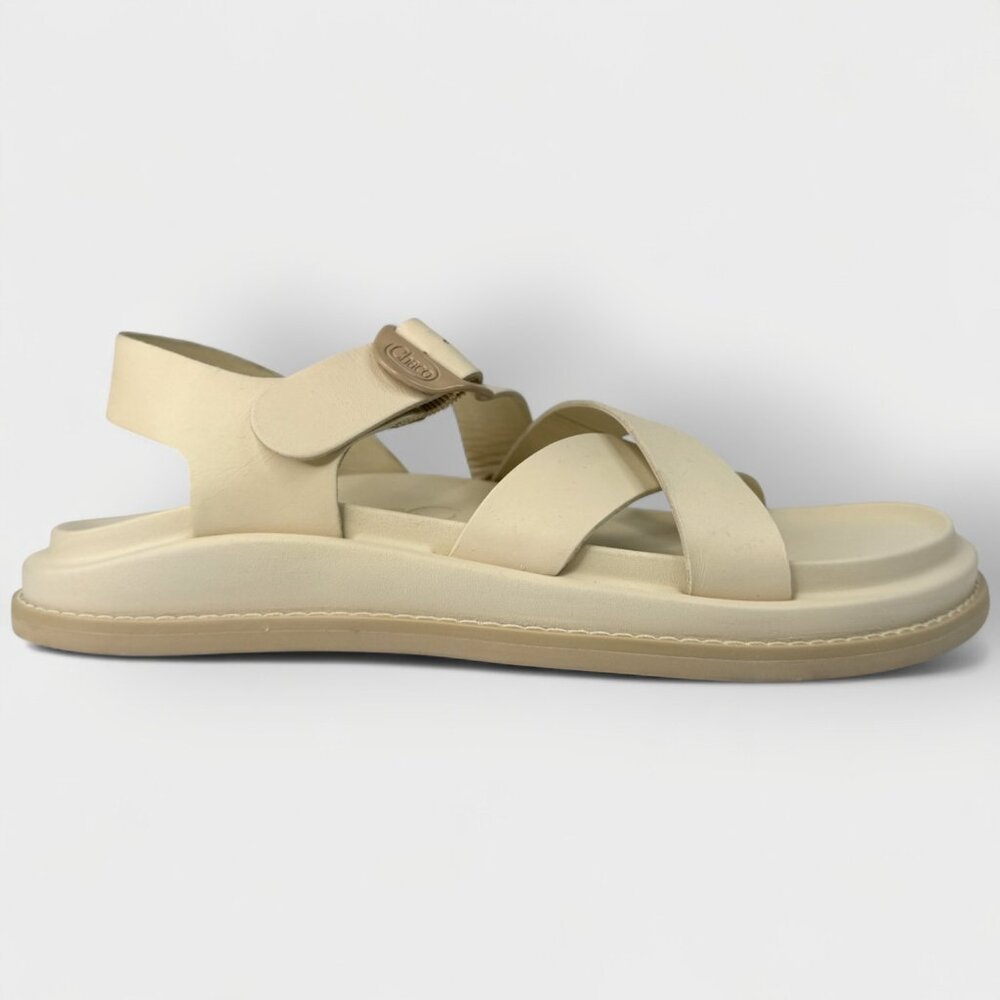 Chaco Women’s Townes Sandals Angora Beige Leather Size 11/ EU42  JCH109470Z - Picture 2 of 13
